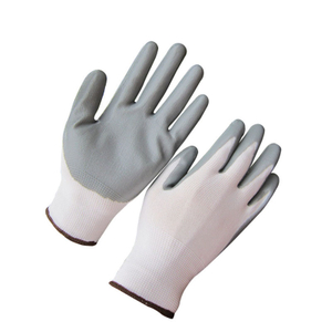 13G polyester grey nitrile coated gloves HNN333