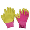 Colorful gardening gloves with Foam latex coated HNL263