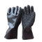 Black PVC glove with rough chips HPV904