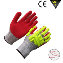 Anti Cut HPPE gloves with TPR HCR277 