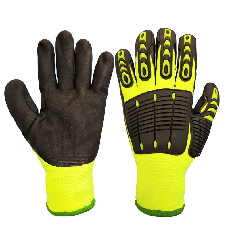 Cut and TPR Impact Resistant Hand Protection Insulated Work Gloves