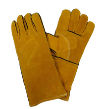 Reinforced golden cow leather welder gloves HLW619